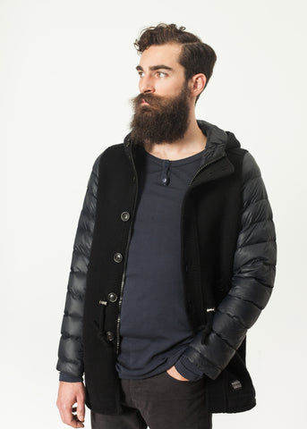 Hooded Parka in Black - michael-dev