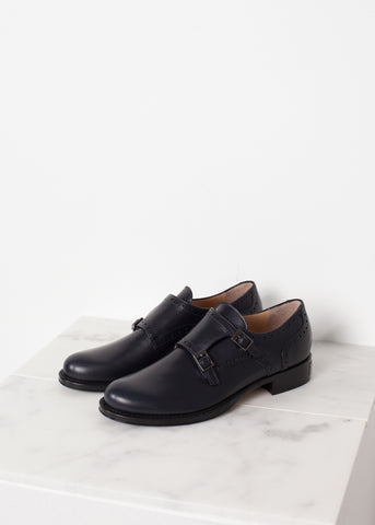 Buckle Shoe in Navy - michael-dev