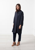 Woven Pleat Back Coat - michael-dev