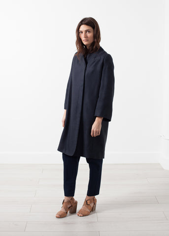 Woven Pleat Back Coat - michael-dev
