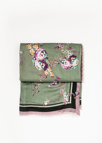 Floral Cashmere Scarf - michael-dev