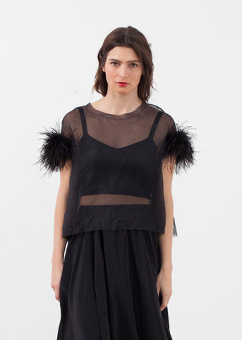 Organza Feather Top - michael-dev