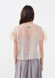 Organza Feather Top - michael-dev