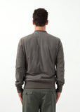 Leather Bomber Jacket in Dust - michael-dev