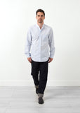 Mandarin Collar Formal Shirt - michael-dev