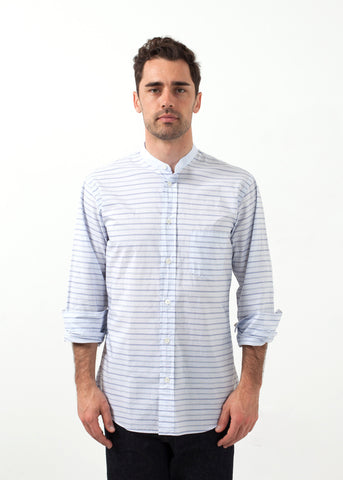 Mandarin Collar Formal Shirt - michael-dev