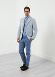 Seersucker Five Button Blazer - michael-dev
