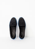Suede Loafers - Black/Blue - michael-dev
