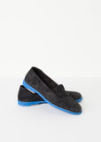 Suede Loafers - Black/Blue - michael-dev