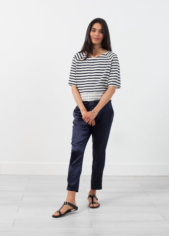 Sleeve Top in Navy Stripe - michael-dev