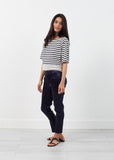 Sleeve Top in Navy Stripe - michael-dev