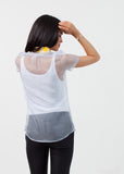 Sheer Button-Up Blouse in Pale Blue - michael-dev