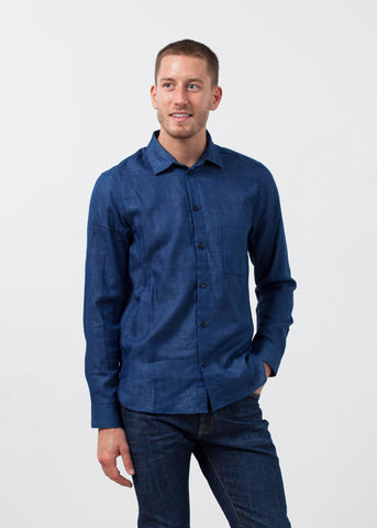 Casual Indigo Shirt - michael-dev