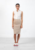 Floridia Leather Skirt - michael-dev