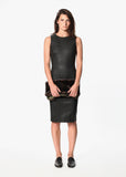 Iranta Leather Dress in Black - michael-dev