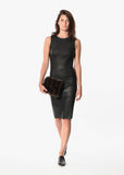 Iranta Leather Dress in Black - michael-dev