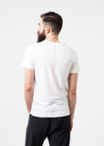 Comfort Tee in White Wool Blend - michael-dev