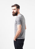 Linen T-shirt in Dolphin - michael-dev