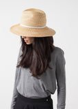 Wrapped Up Hat in Straw/White - michael-dev