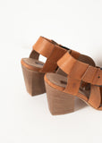 Buckle Strap Heel in Brown - michael-dev