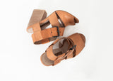 Buckle Strap Heel in Brown - michael-dev