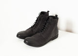 Combat Ankle Boot in Black - michael-dev