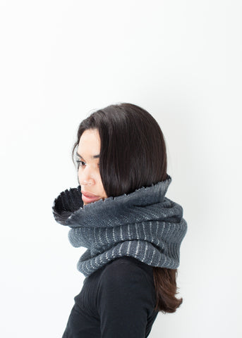 Knit Neck Warmer in Grey - michael-dev