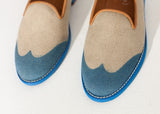 Wingtip Loafer in Blue - michael-dev