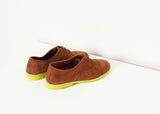 Suede Oxford in Natural/Lime - michael-dev