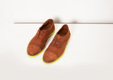 Suede Oxford in Natural/Lime - michael-dev