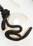 Float Bead Earring in Pearl - michael-dev