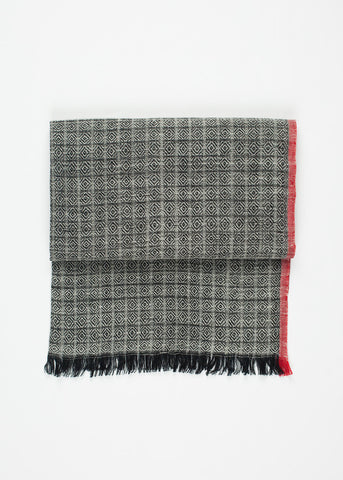 Diamond Scarf in Black/Natural - michael-dev