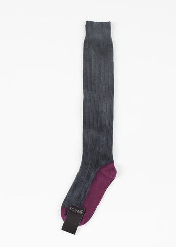 Cashmere Knit Sock in Grey - michael-dev